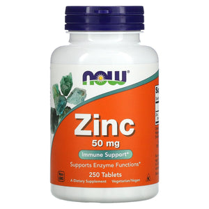 Now Zinc 50mg 250t