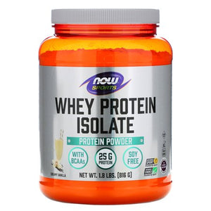 Now Whey Protein Isolate Protein Powder Creamy Vanilla 1.8lbs