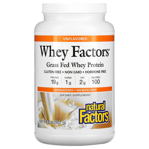 Natural Factors Grassfed Non-GMO Whey Protein Unflavored 2lb