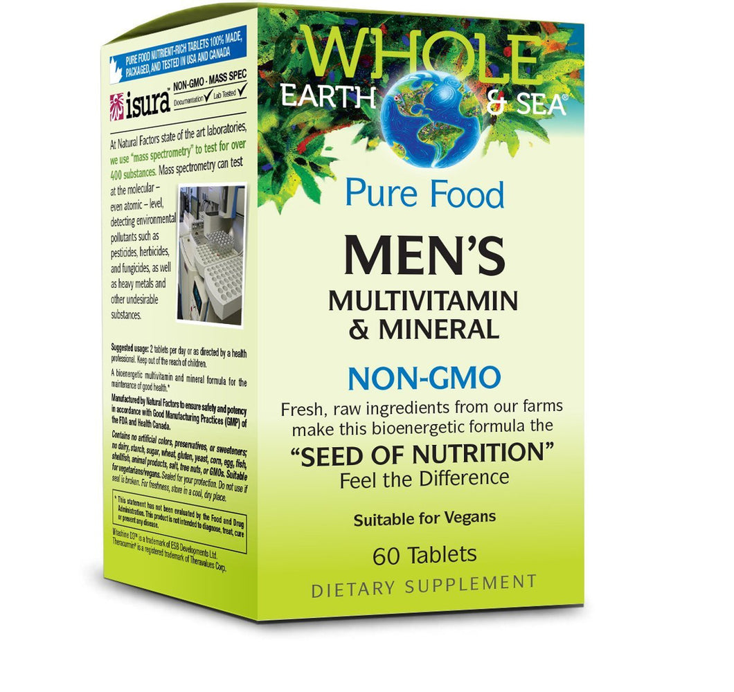 Natural Factors Men's Multivitamin & Mineral Non-GMO 60t