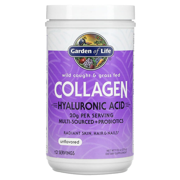 Garden of Life Collagen Hyaluronic Acid Unflavored 9.52oz
