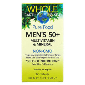 Natural Factors Pure Food Men's 50+ Multivitamin & Mineral 60T