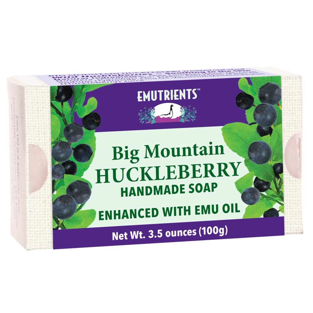 Emutrients Huckleberry Bar Soap with Emu Oil 3.5 oz