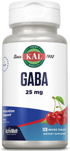 Load image into Gallery viewer, KAL GABA Cherry Flavor 25 mg 120 T
