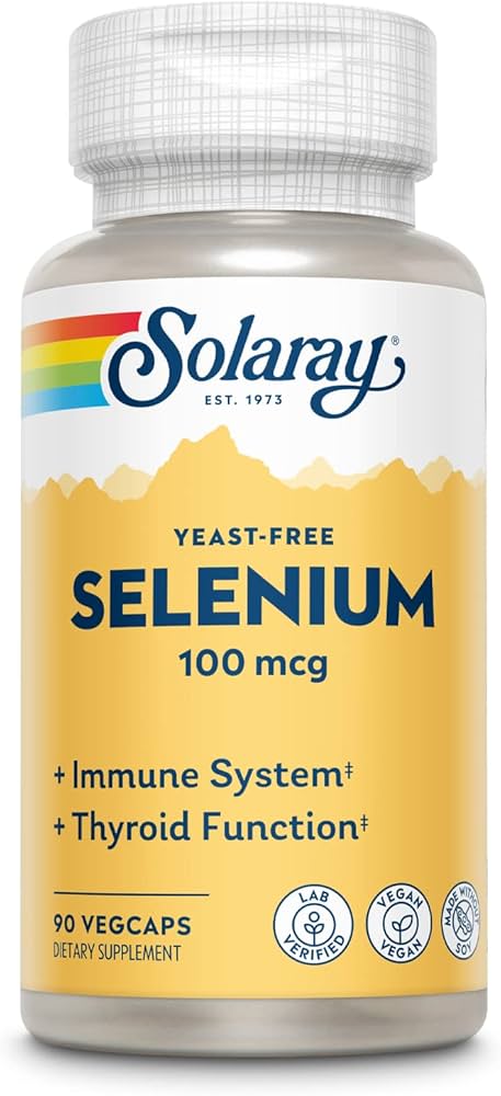 Solaray Selenium 100mcg 90vc
