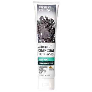 Desert Essence Toothpaste  Activated Charcoal Fresh Mint