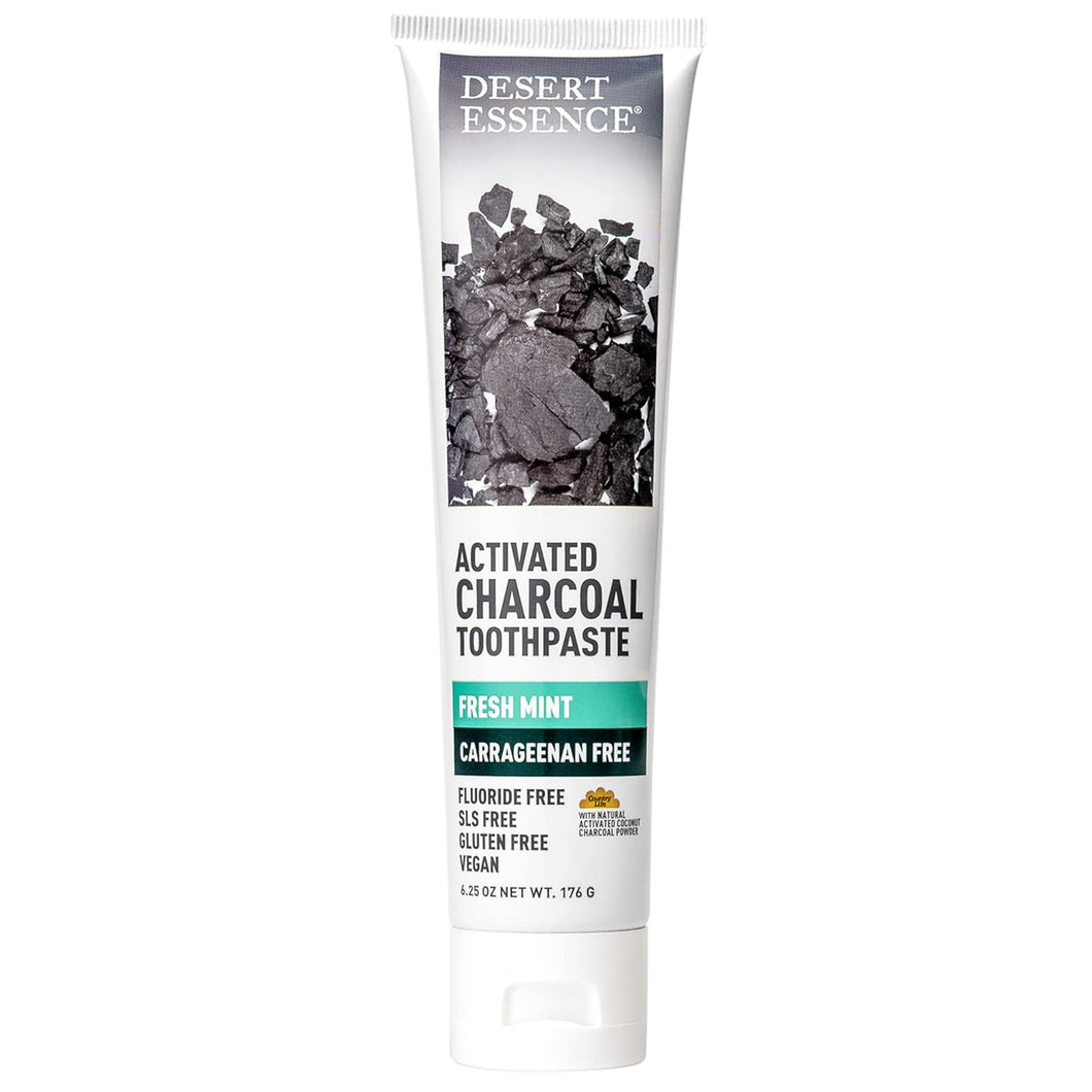 Desert Essence Toothpaste  Activated Charcoal Fresh Mint