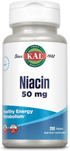 Load image into Gallery viewer, KAL Niacin 50 mg 200 T
