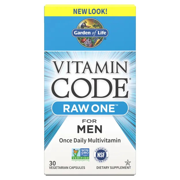 Garden Life Vit Code Raw One Mens Ogc 30 Vcp