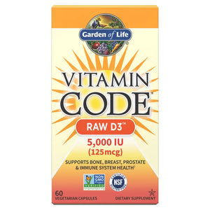 Raw Vitamin D3 5,000IU 60vc