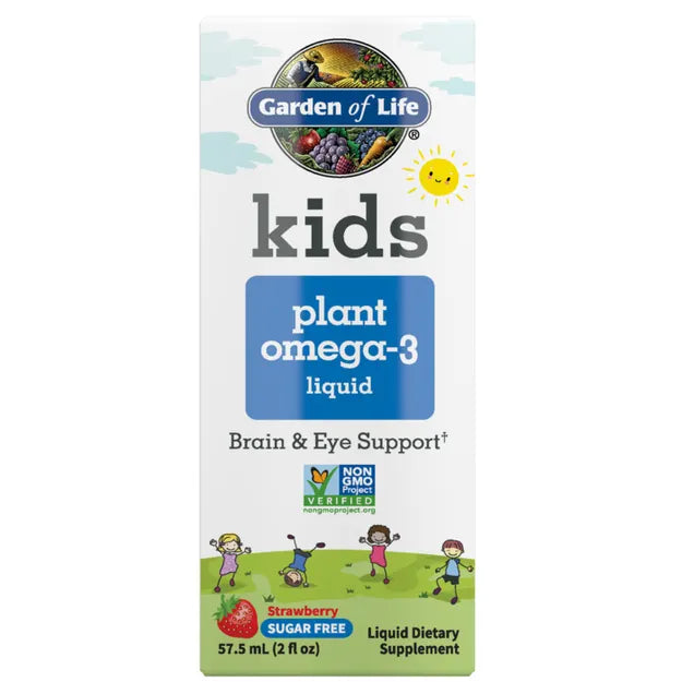 GOL Kids Plant Omega-3 Liquid Strawberry Flavor 2 oz