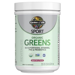 Sport Organic Greens Apple Berry Flavor 9.52oz
