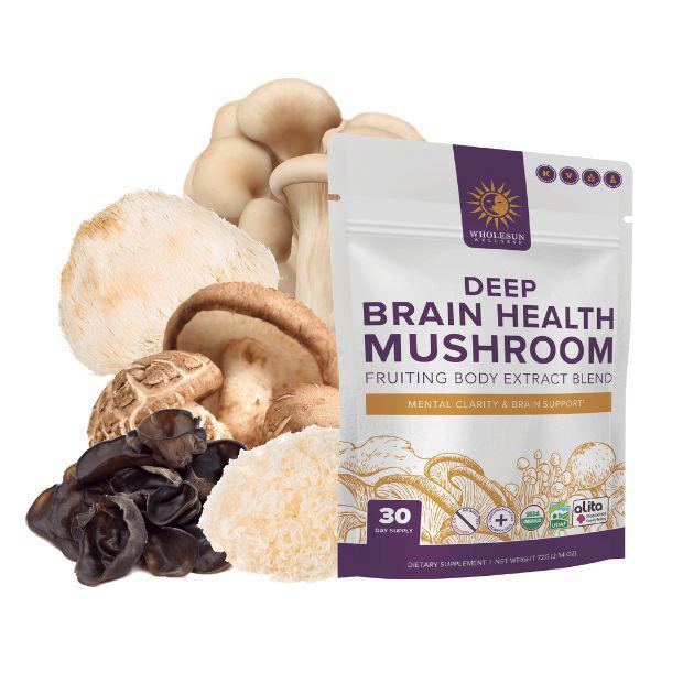 Wholesun Wellness Organic Deep Brain Health Mushroom 1.06oz