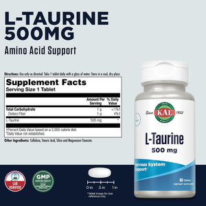 KAL L-Taurine 500 mg 60 T