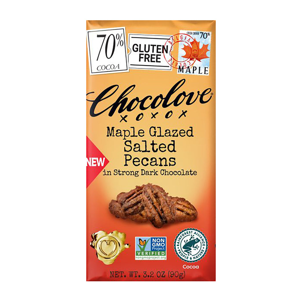 Chocolove Maple Glazed Salted Pecans 3.2oz