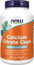 Load image into Gallery viewer, Calcium Citrate Caps NOW
