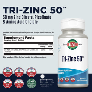 KAL Tri-Zinc 50mg 90 C