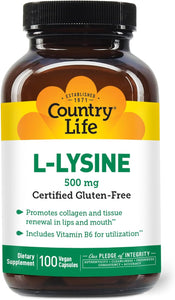 Country Life L-Lysine 500 mg 100 C