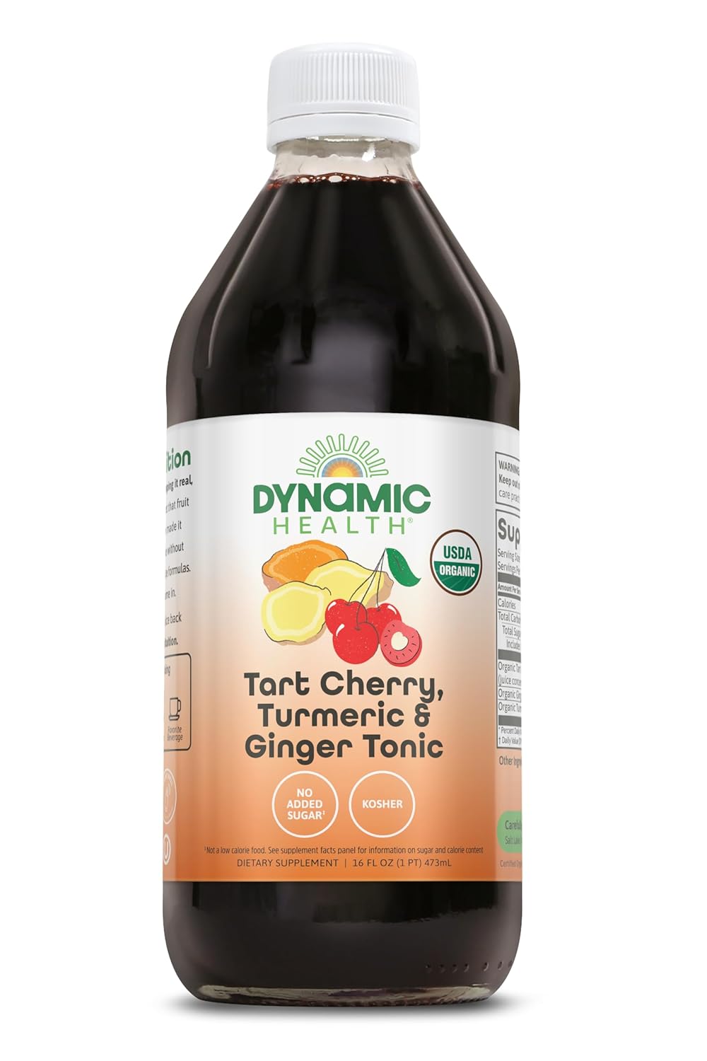 Dynamic Health Organic Tart Cherry + Turmeric + Ginger Tonic