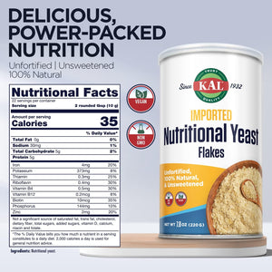 KAL Imported Nutritional Yeast Flakes 7.8 oz