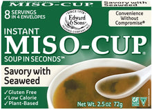 Load image into Gallery viewer, Edward and Sons Miso-Cup Savory Seaweed
