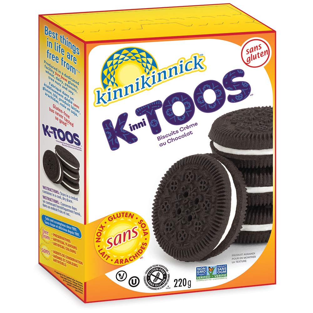 Kinnikinnick Gluten-Free Sandwhich Cookies Chocolate Cream