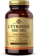 Load image into Gallery viewer, Solgar L-Tyrosine 500 mg 100 C
