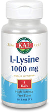 Load image into Gallery viewer, KAL L-Lysine 1000 mg 50 T
