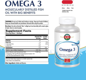 KAL Omega-3 Fish Oil 120 SG