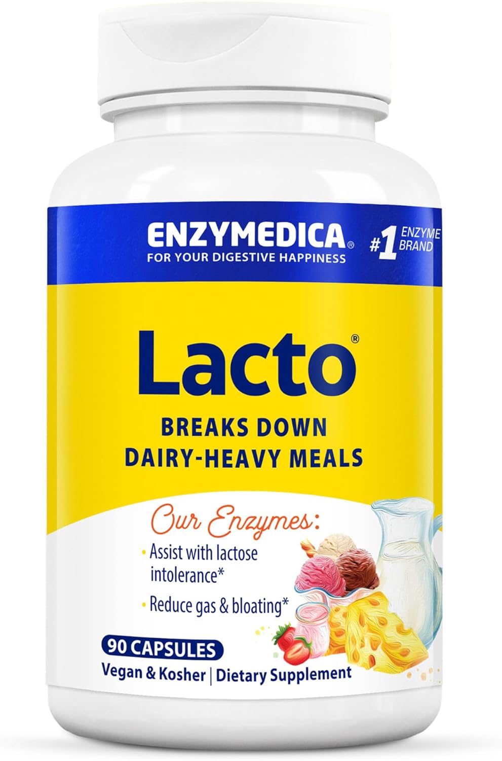 Enzymedica Lacto Digestive Enzymes 90 C