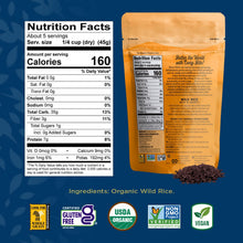 Load image into Gallery viewer, Lundberg Wild Rice Og 8 Oz
