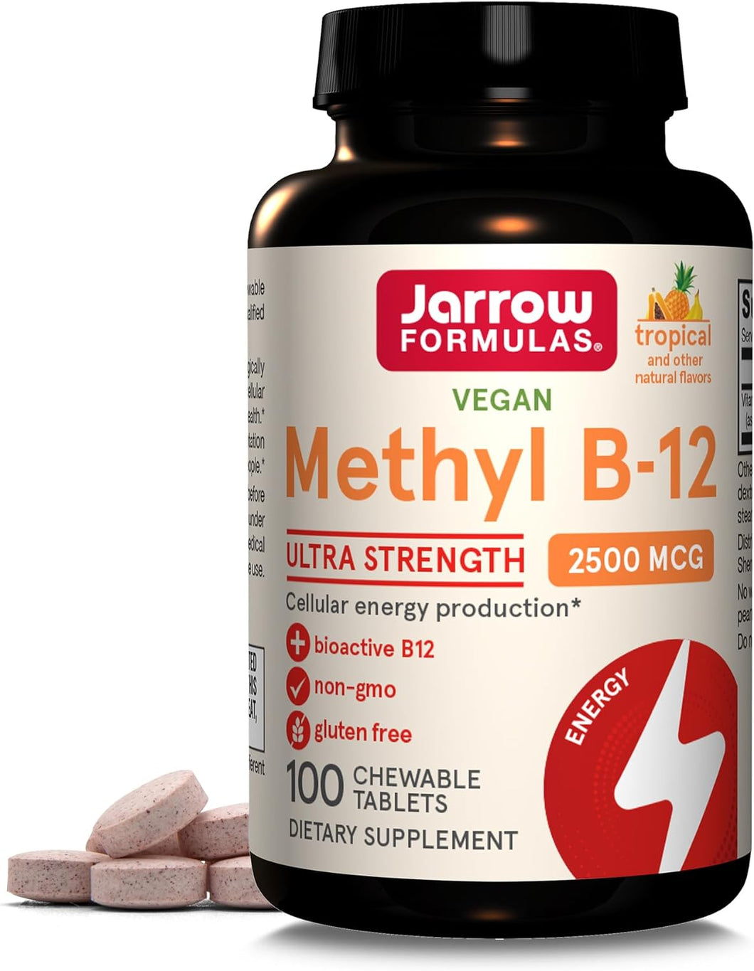 Jarrow Formulas Vegan Methyl B-12 Tropical Flavor