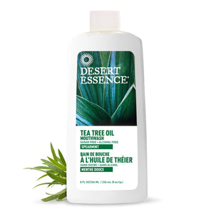 Dessert Essence Tea Tree Oil Mouthwash Spearmint 8oz