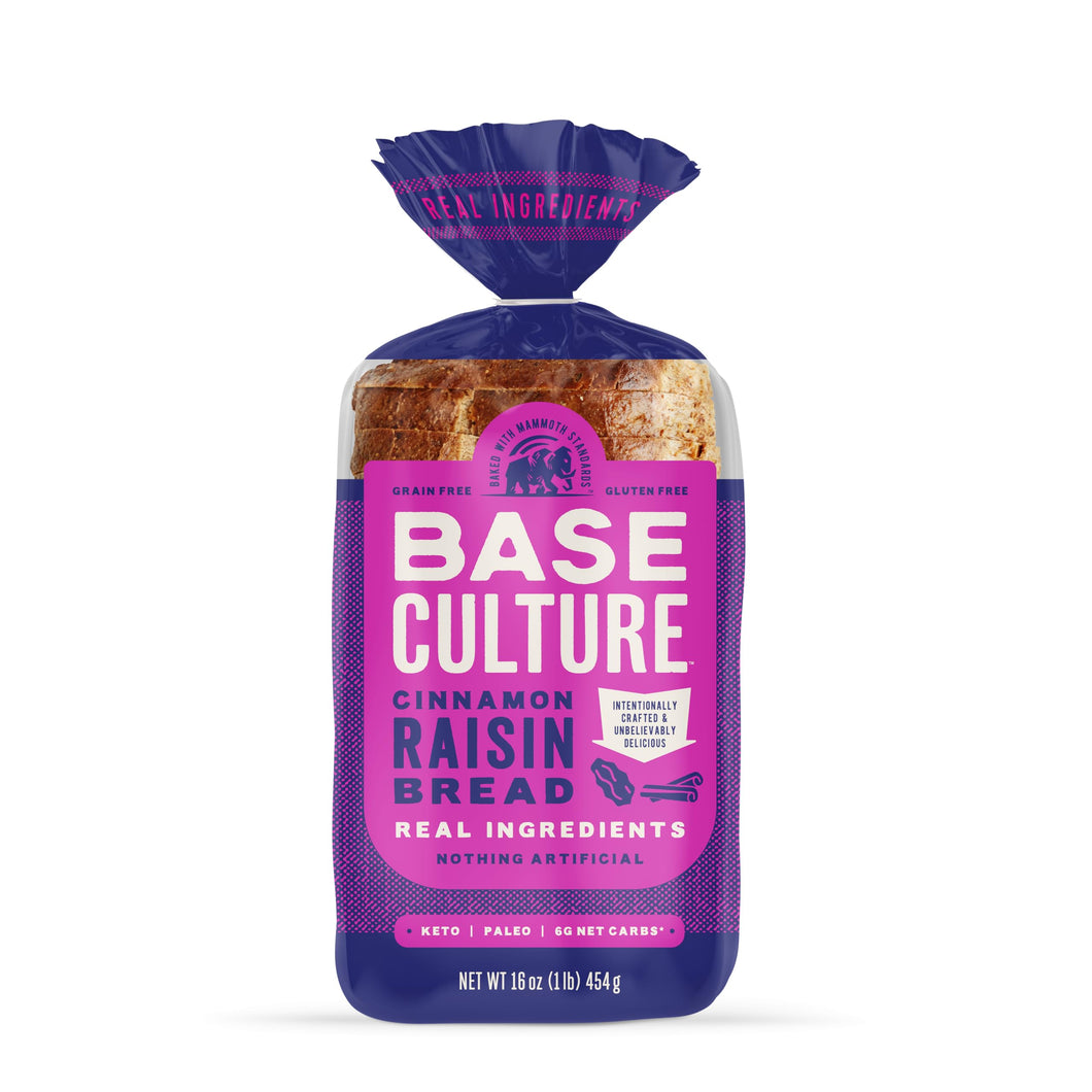 Base Culture Cinnamon Raisin Bread 16oz