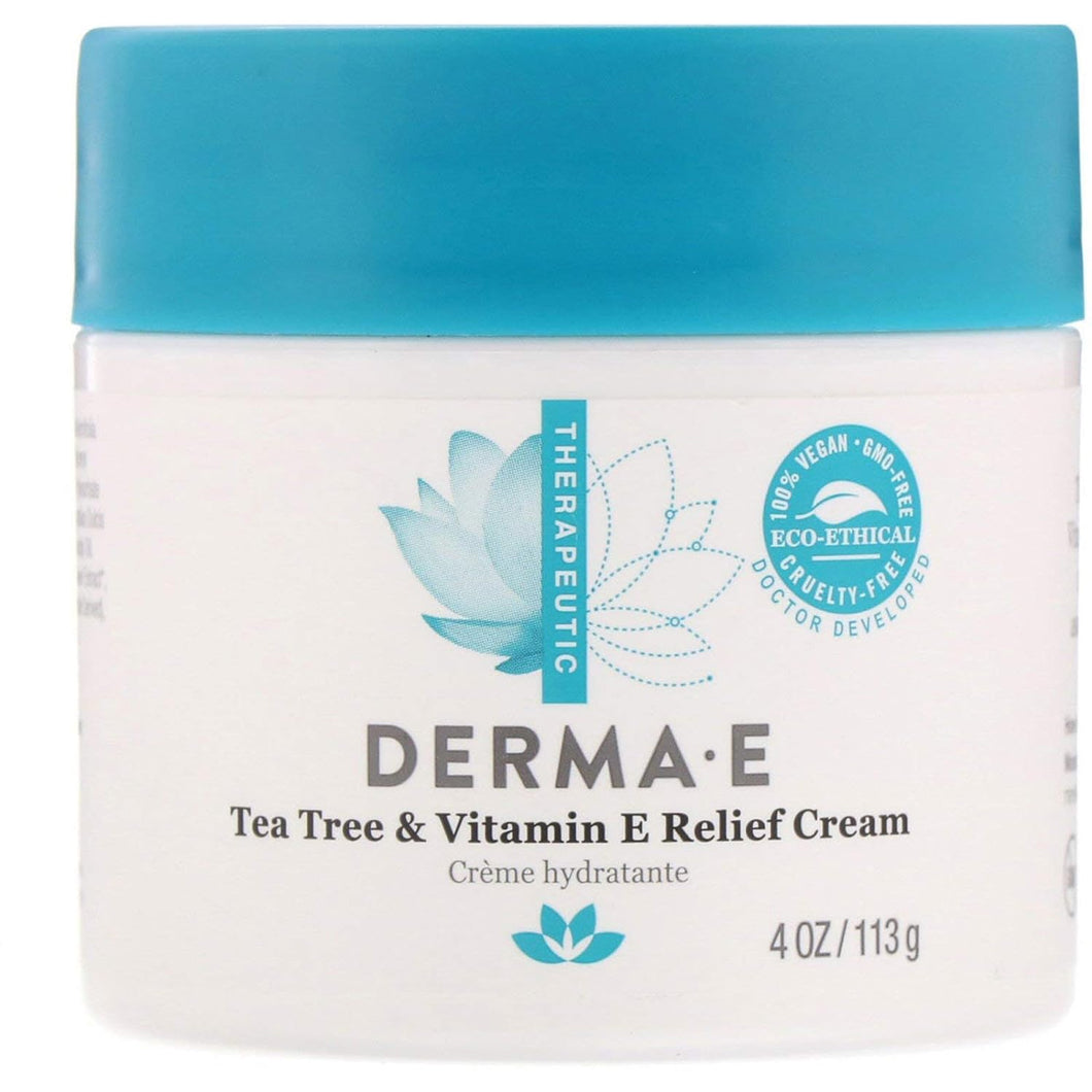 Derma E Tea Tree & Vit E Cream Ogc 4oz