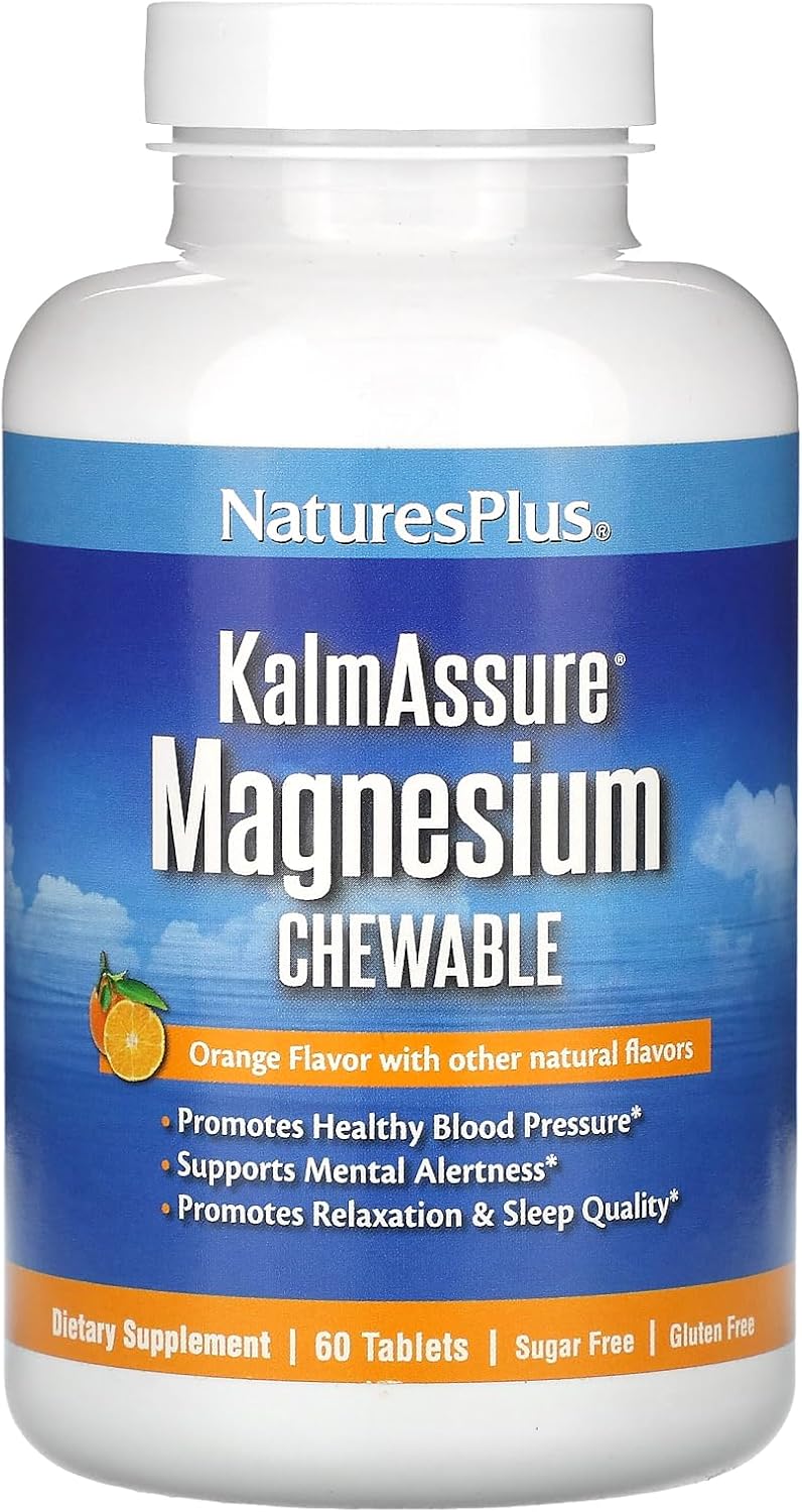 Natures Plus Magnesium Chewable KalmAssure Orange 60 T