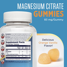 Load image into Gallery viewer, KAL Magnesium Citrate Gummies Orange Vanillla Flavor 60 C
