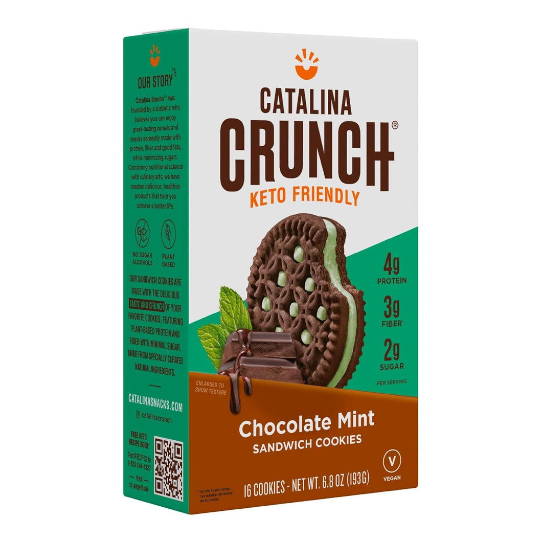 Chocolate Mint Sandwich Cookies Catalina Crunch