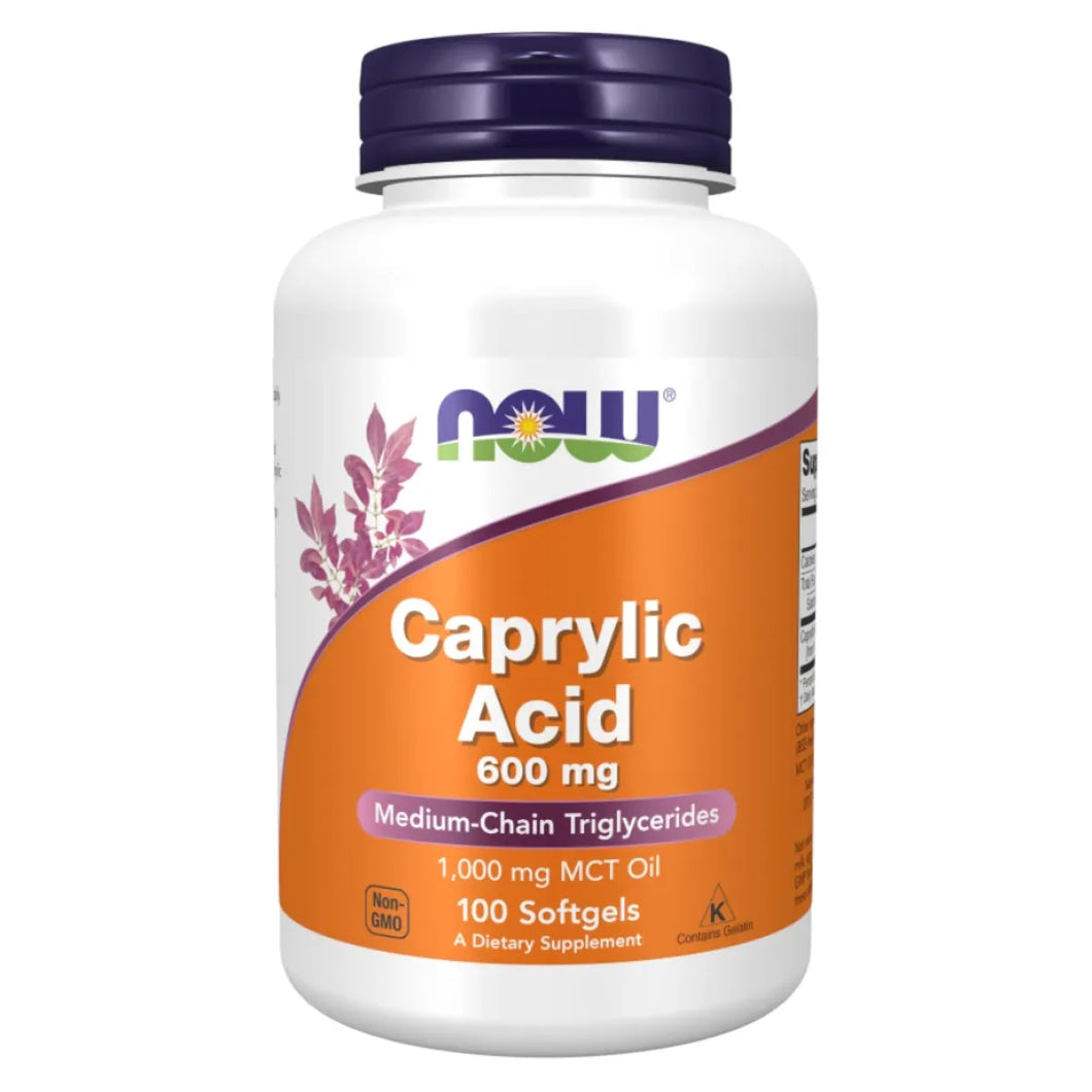 NOW Caprylic Acid 600mg 100sg