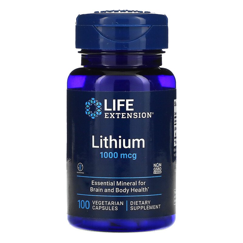 Life Extension Lithium 1000mcg 100vc