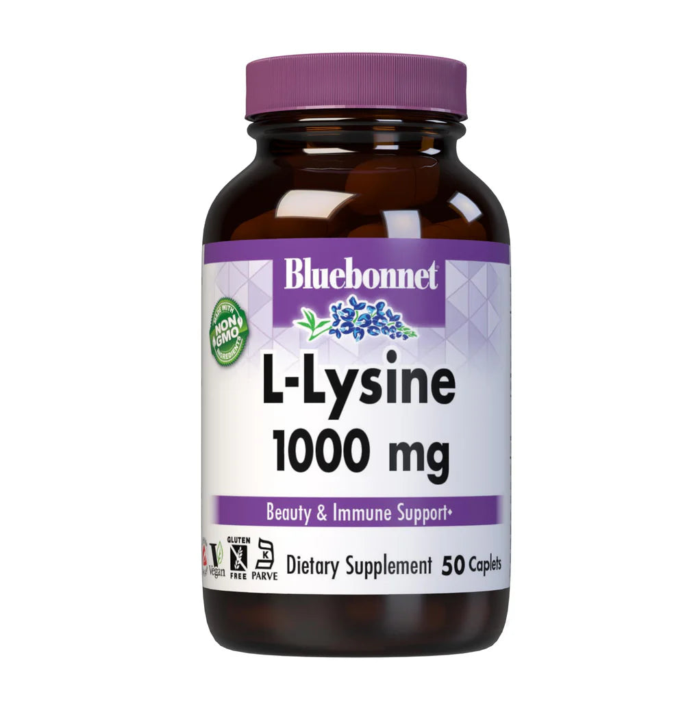 Bluebonnet L-Lysine 1000mg 50c