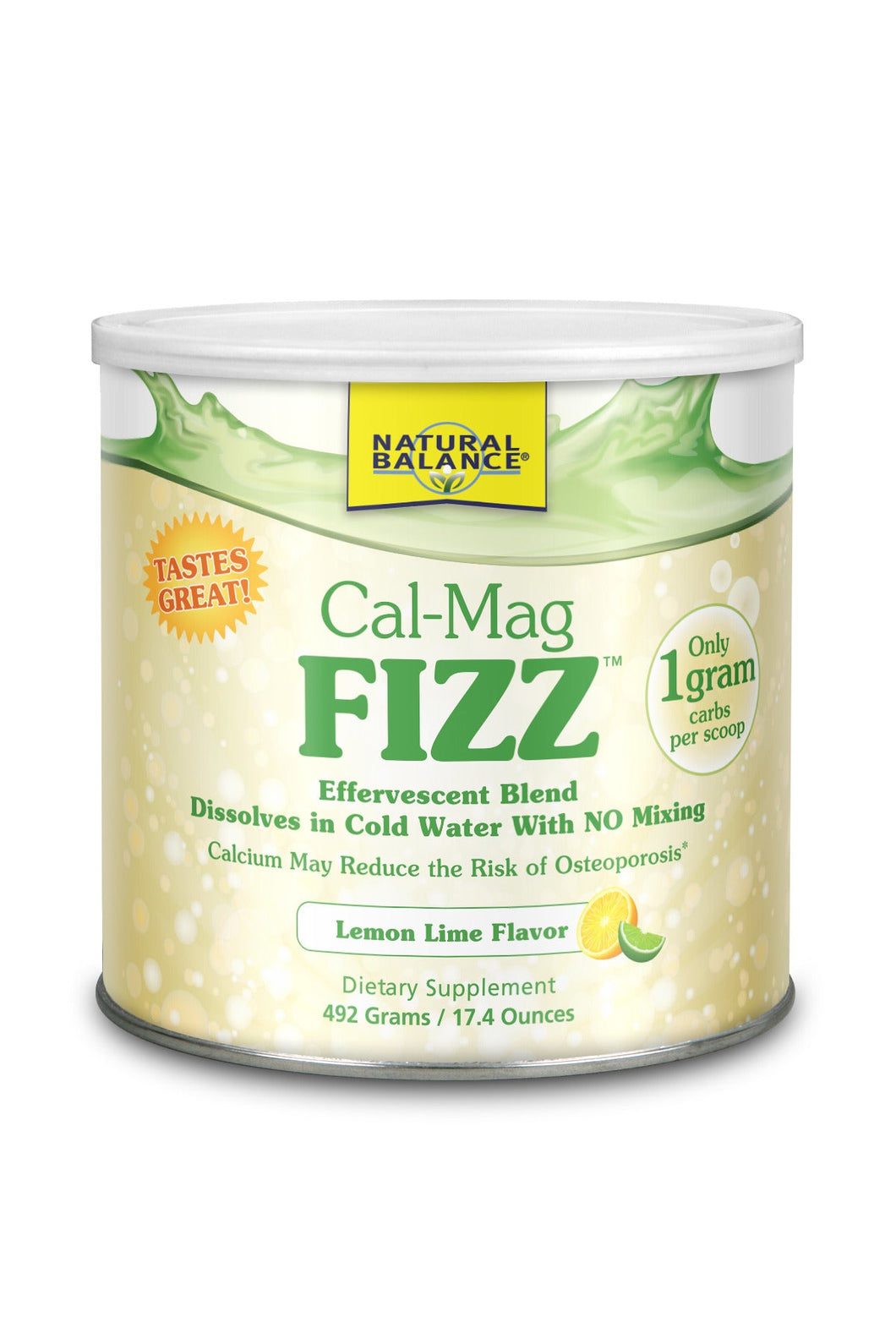 Natural Balance Cal-Mag Fizz Lemon Lime 17.4oz