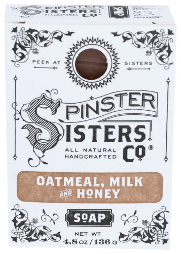 Spinster Sisters Co Oatmeal, Milk and Honey Bar Soap 4.5oz