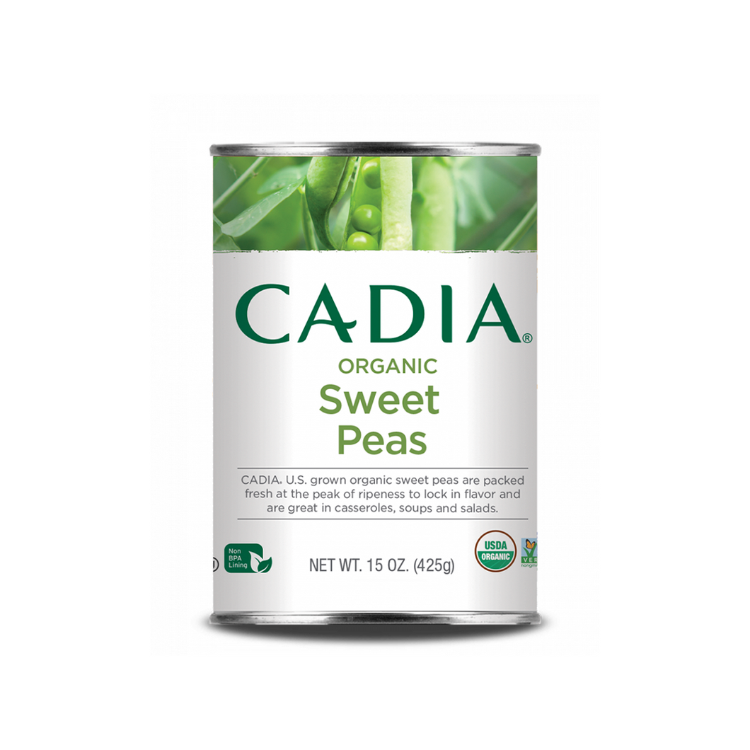 Cadia Organic Sweet Peas 15oz