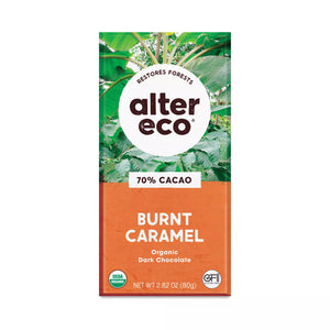 Burnt Caramel Dark Chocolate Organic Alter Eco.