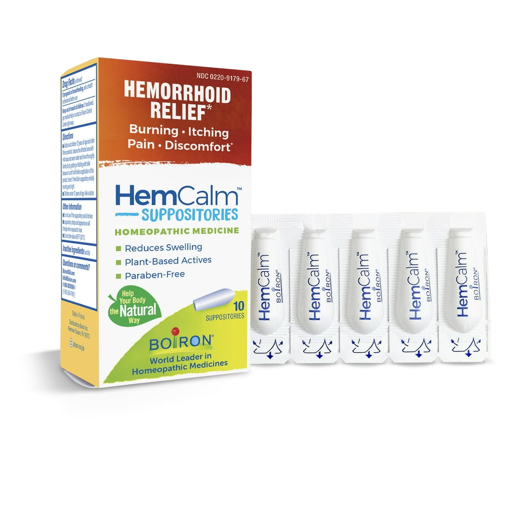 Boiron Hemorrhoid Relief Suppositories 10ct
