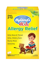 Load image into Gallery viewer, Hylands Allergy Relief 4 Kds 125 Tb
