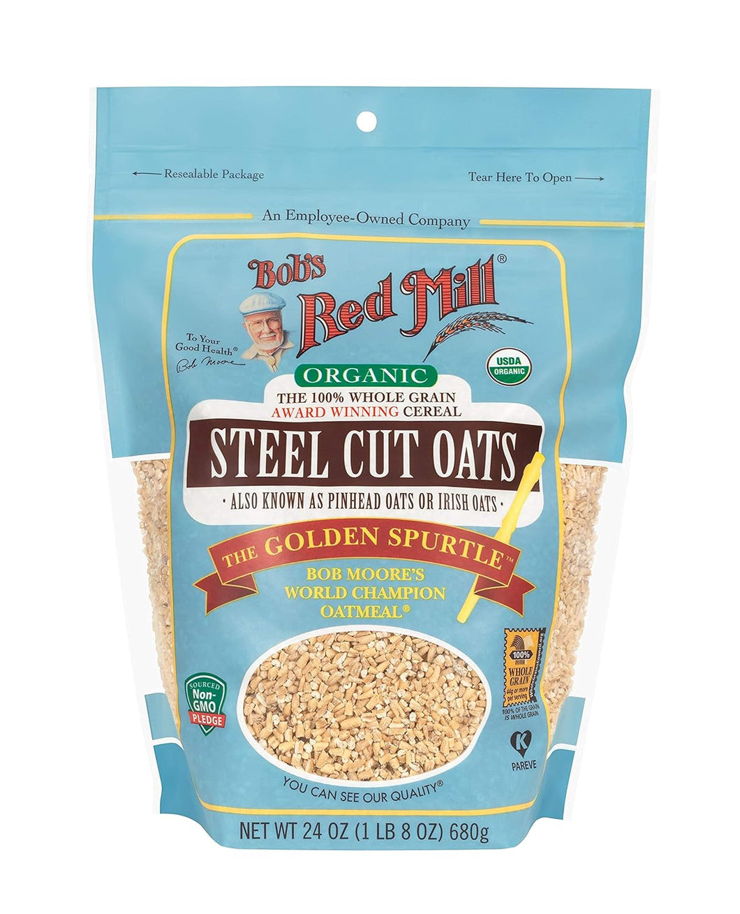 BRM Org Steel Cut Oats 24oz