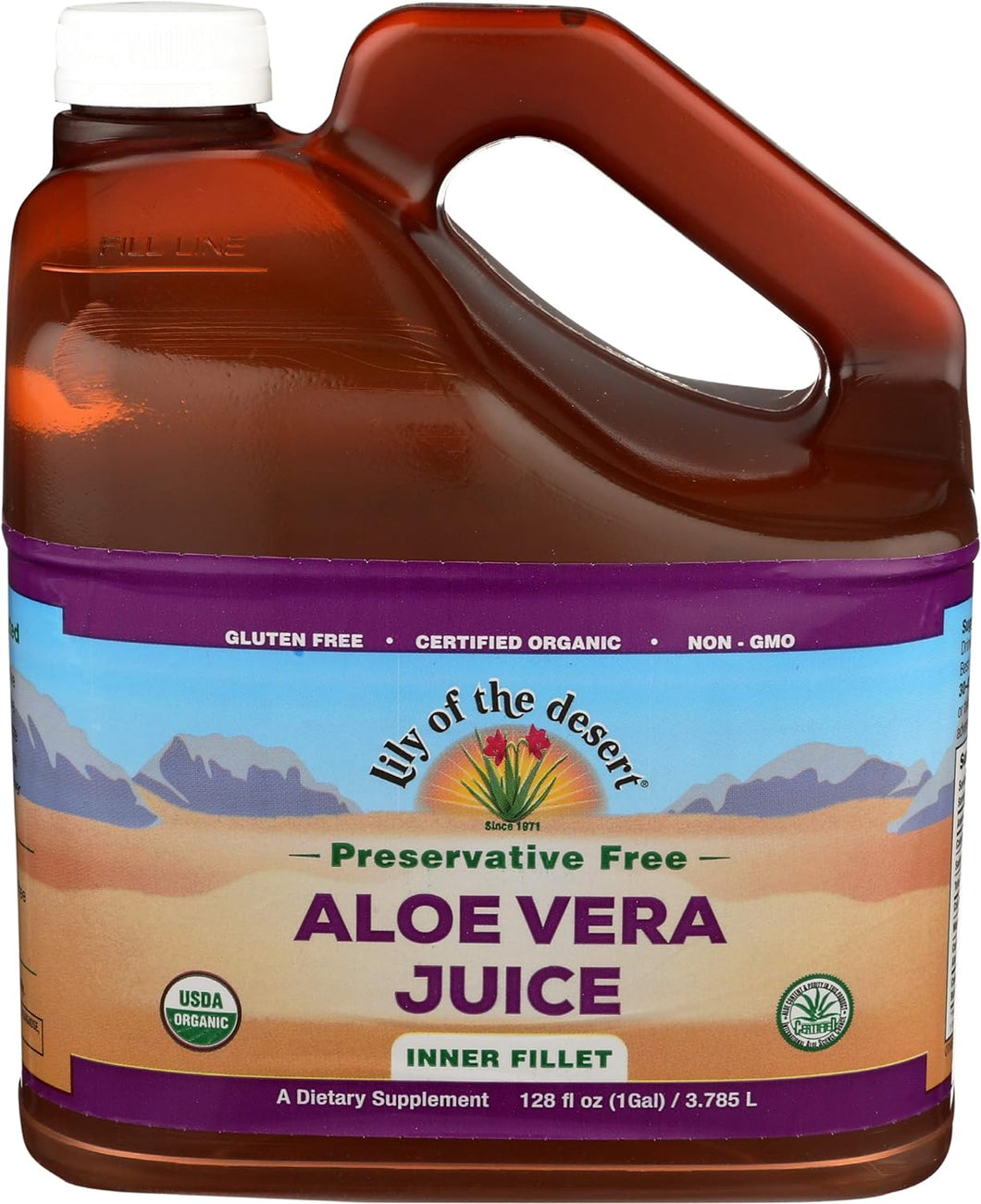Lily of the Desert Aloe Vera Jce No Presrv Fillet Og 128 Oz