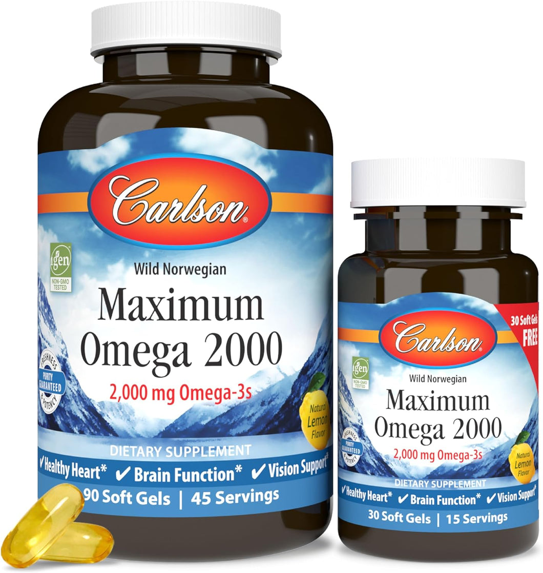 Carlson Labs Maximum Omega 2000 90 Sg